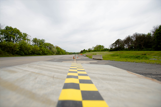 Pavement at Larson test track