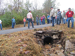 photo of people standing on road