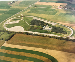 aerial view of LTI test track in color