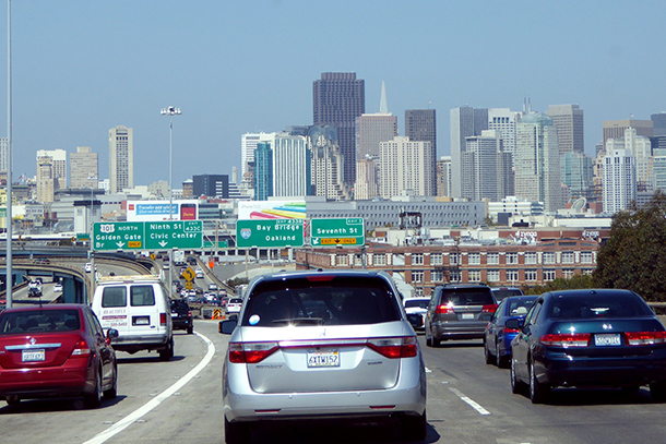 busy freeway in San Francisco